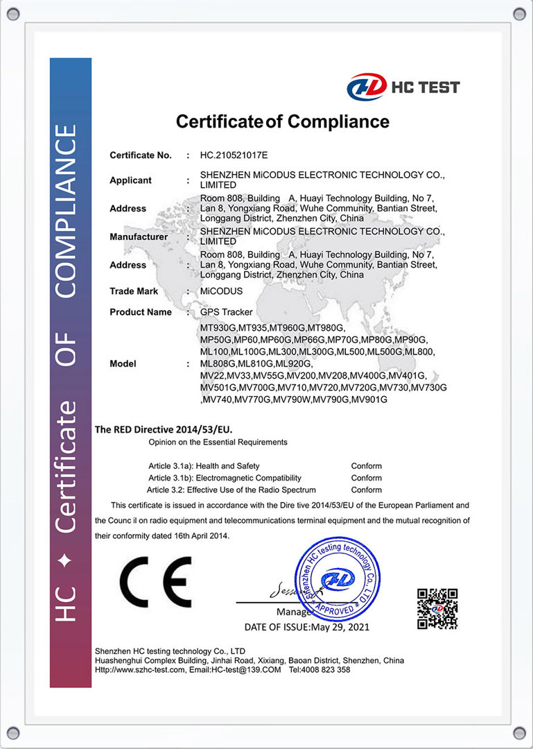 Certification CE