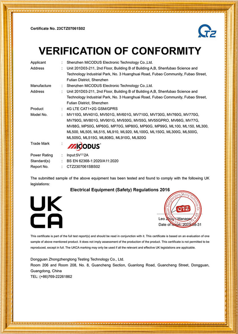 Certification UKCA