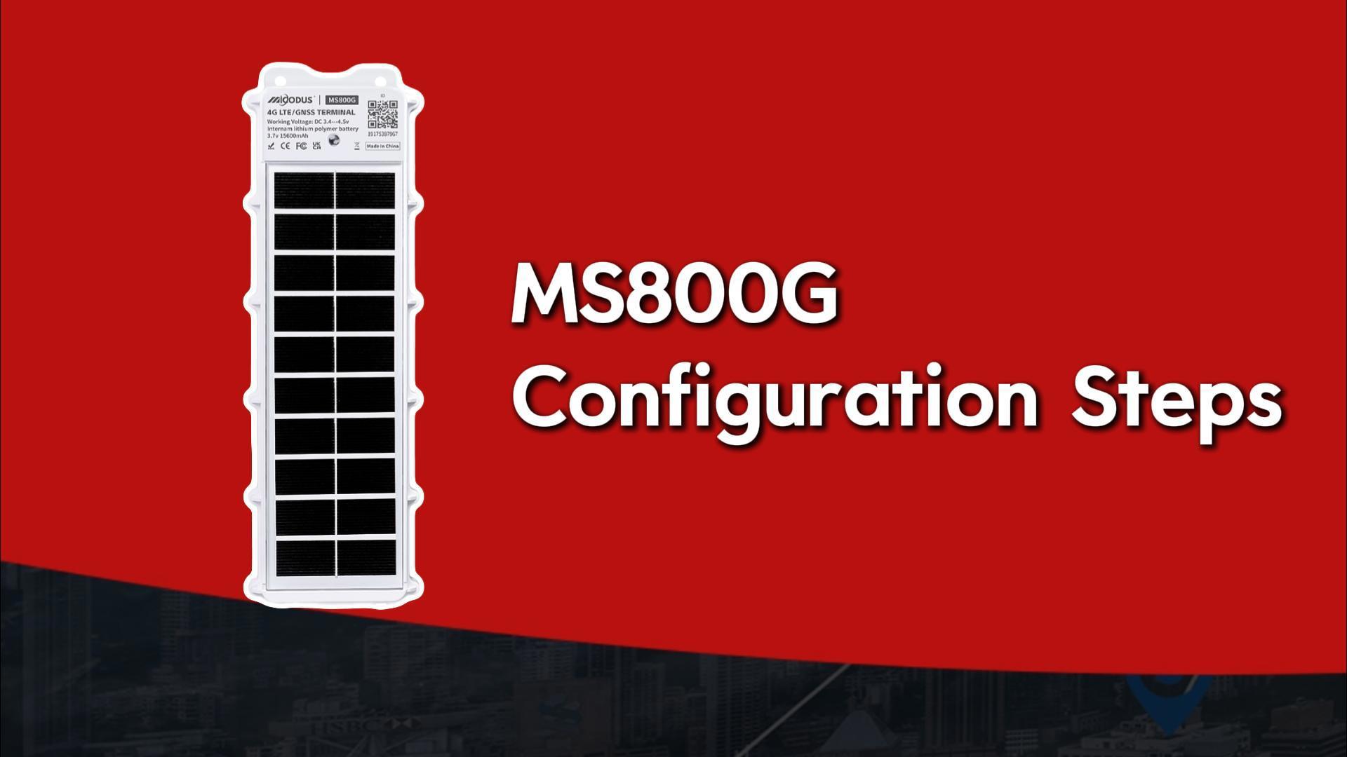 Guide de configuration du MS800G