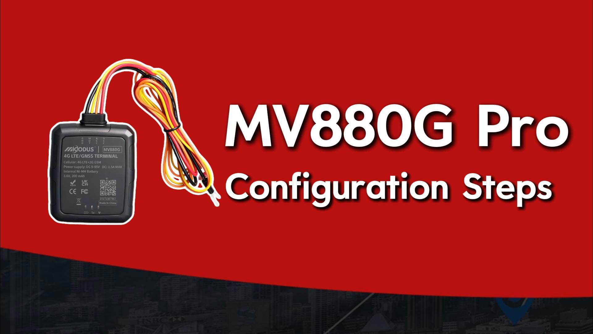 Guide de configuration du MV880G Pro